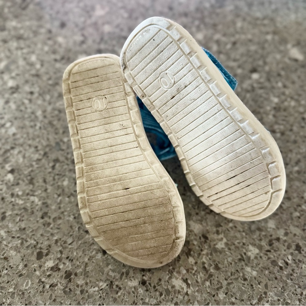 Kid's COLORBLOCK Blue Velcro Cat & Jack Sandals - Size 10C 🐾👡 - Picture 7 of 12